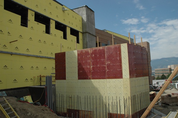 UCCS Science and Engineering Building under construction - Exterior West