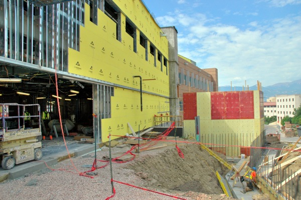 UCCS Science and Engineering Building under construction - Exterior West HDR