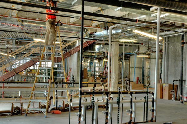 UCCS Science and Engineering Building under construction - Interior